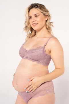Womensecret Nursing bra with lace pink