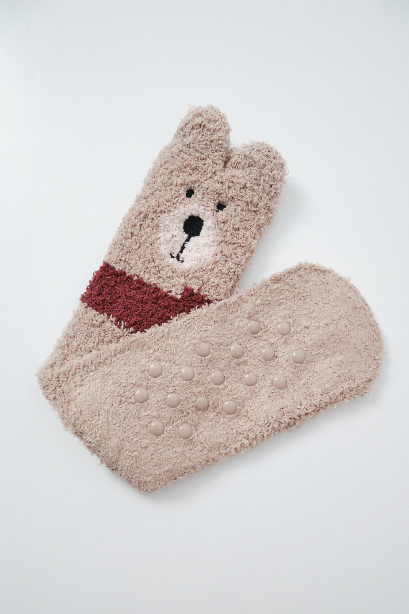 Women'secret Beige bear long socks