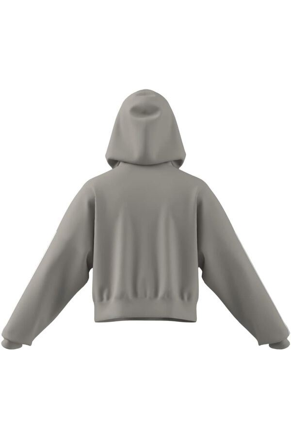 Adidas Sudadera capucha casual 3 bandas gris