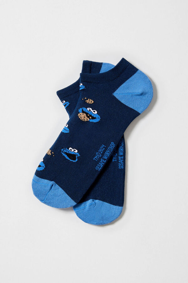 Besocks Calcetines tobilleros Barrio S&eacute;samo algod&oacute;n org&aacute;nico azul