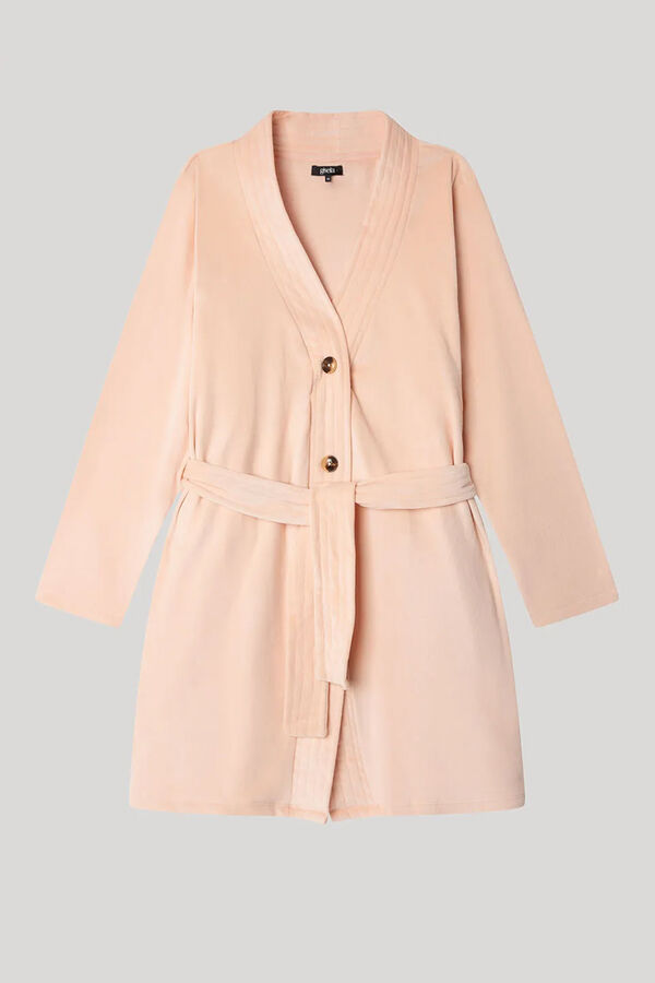 Gisela Robe fabric fleece Roze