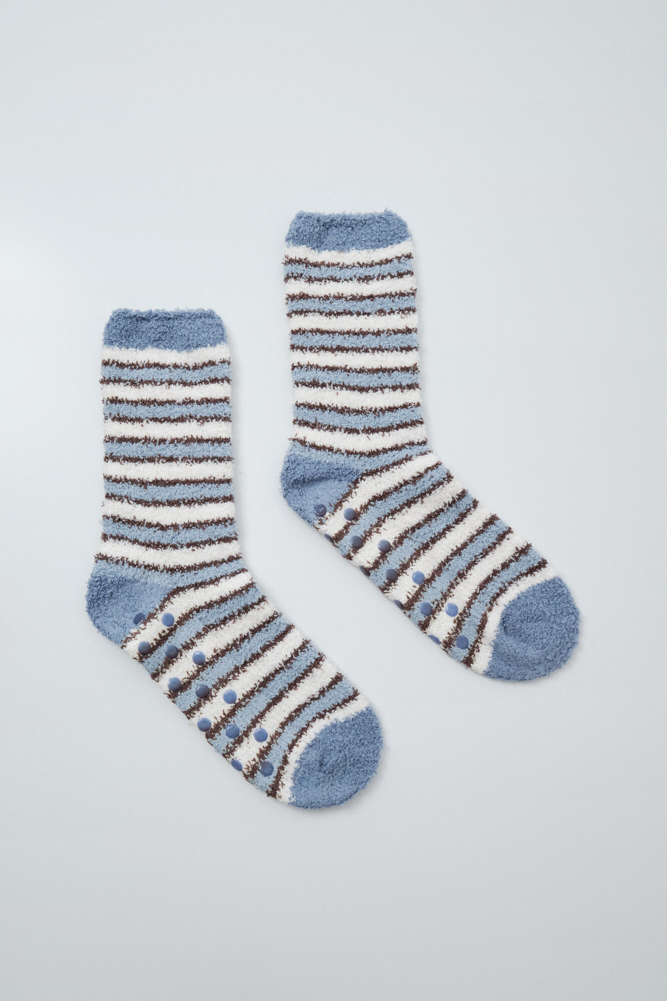 Women'secret Chaussettes longues &agrave; rayures bleues
