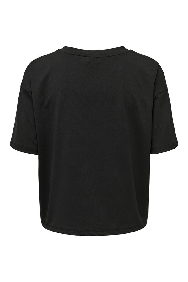 Womensecret Short-sleeved logo T-shirt fekete