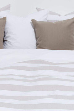 Womensecret Bettbezug Baumwollperkal Stoffkombination. Bett 105-110 cm. Weiß