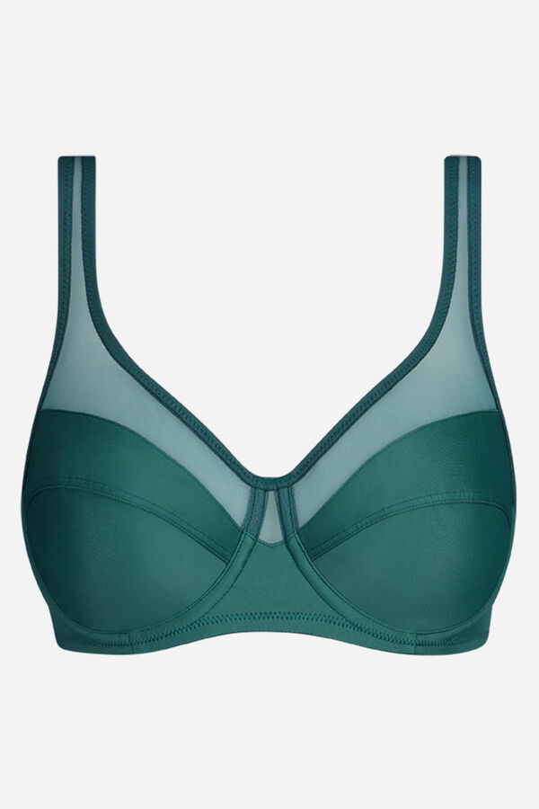 DIM Merev&iacute;tős nagy kosaras t&uuml;ll melltart&oacute; z&ouml;ld