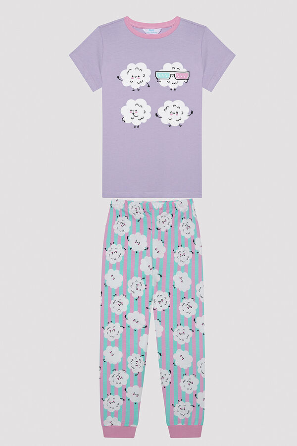 Womensecret Girls Popcorn 2 pack Pajama Set imprimé