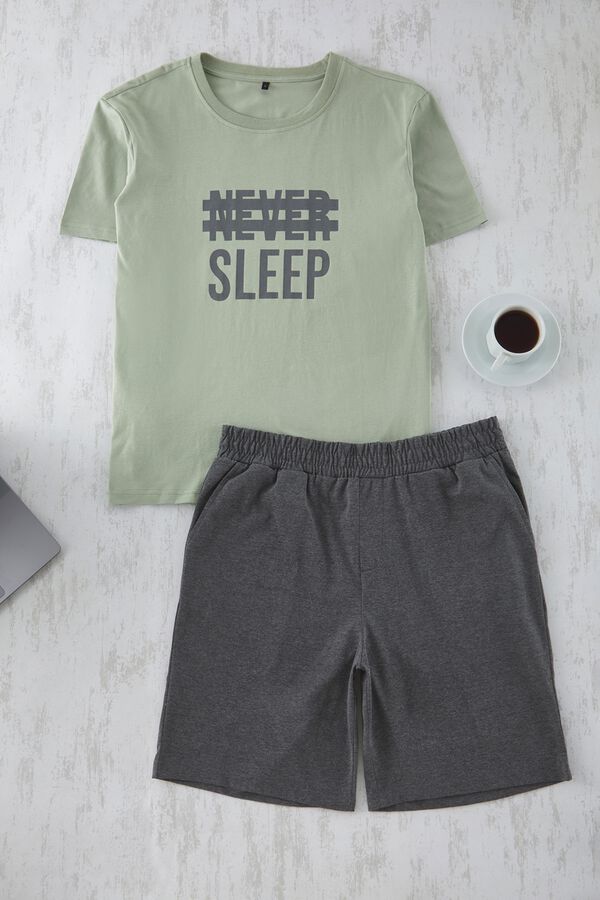Trendyol Pijama algod&oacute;n verde