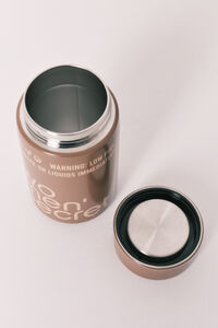 Women'secret Brown metal logo bottle