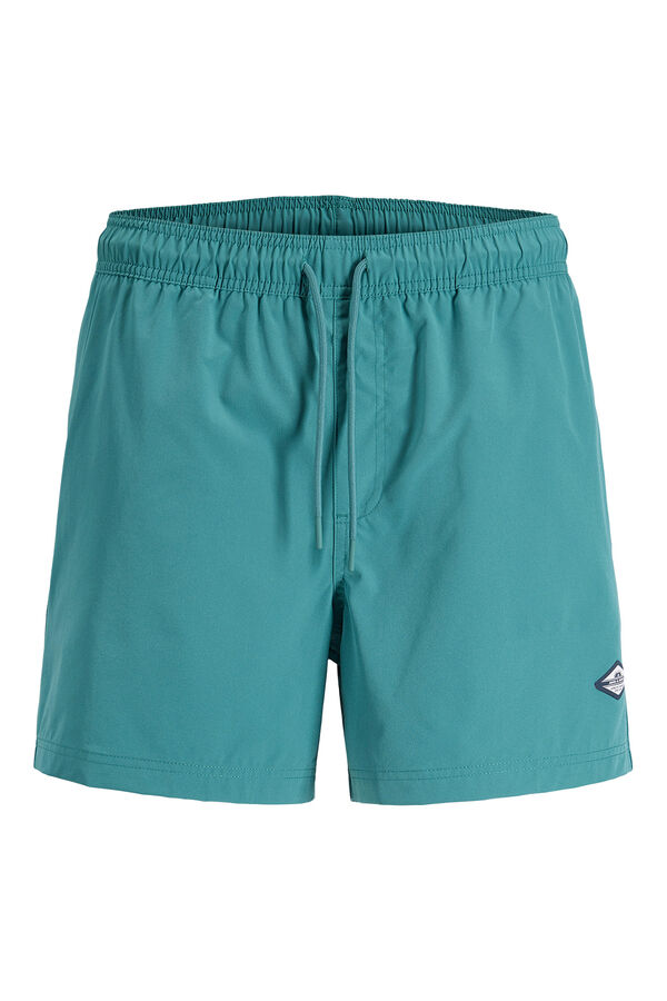Jack & Jones Basic plain logo swimwear blue