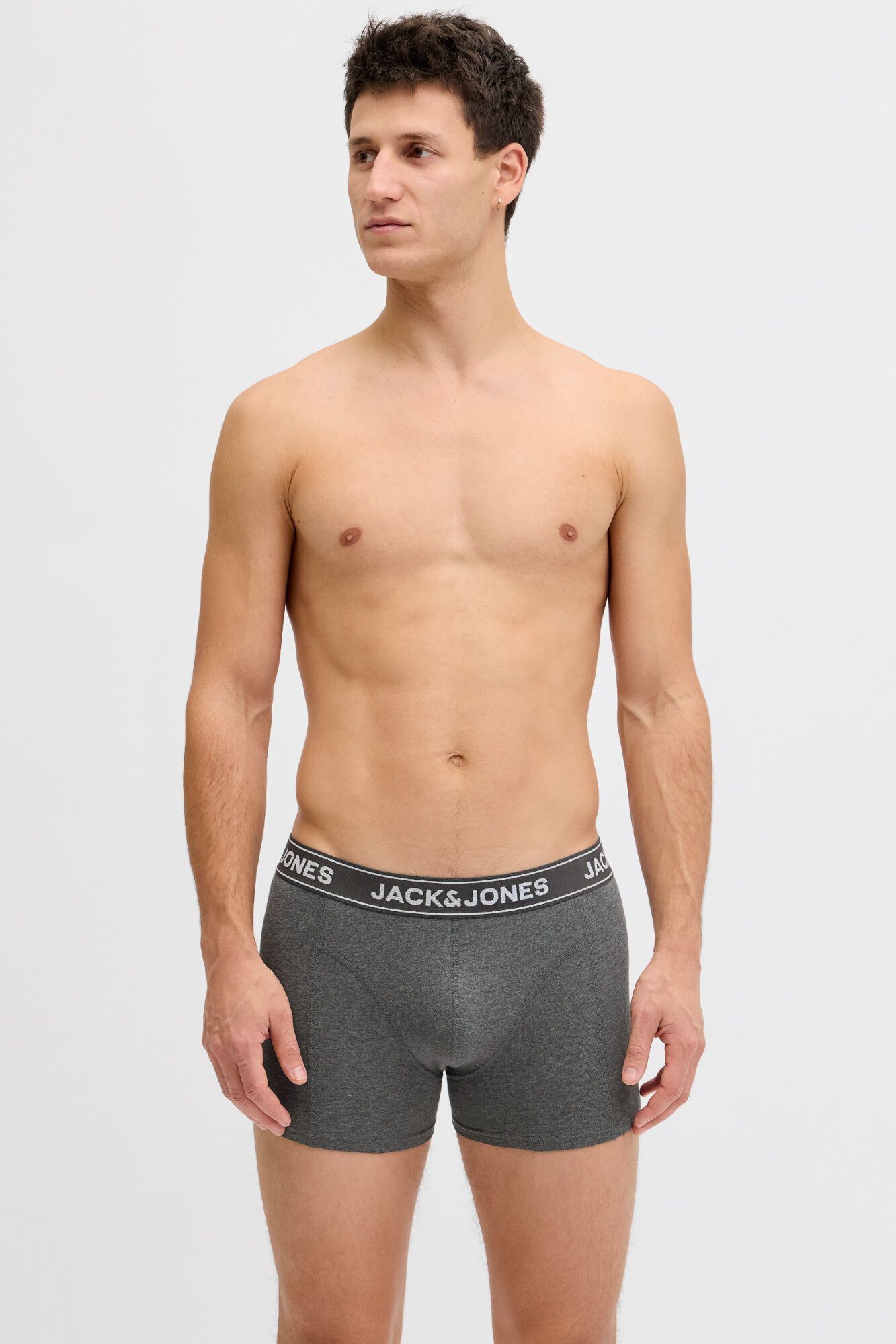 Jack & Jones Boxer em algod&atilde;o pack de 3