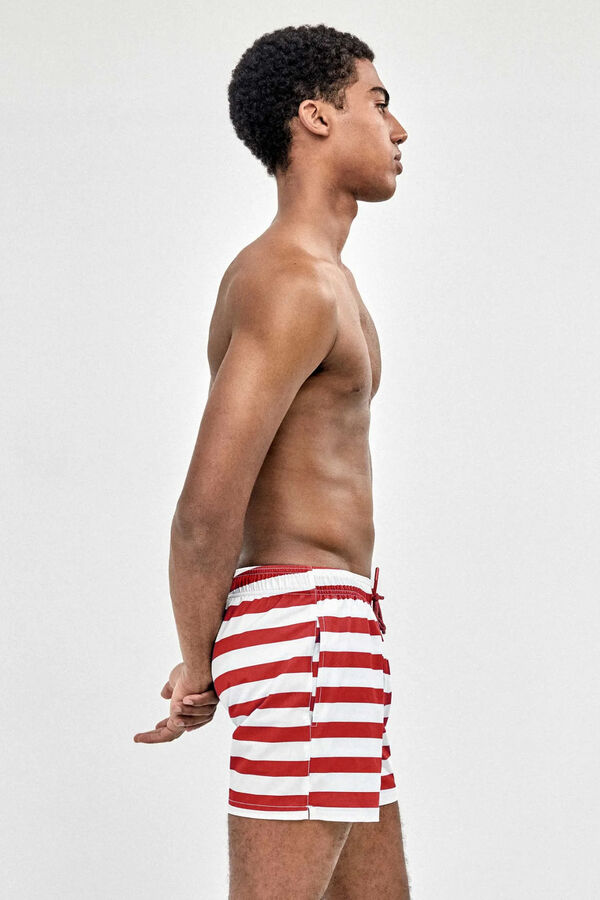 Gisela Navy print men's swimwear printed