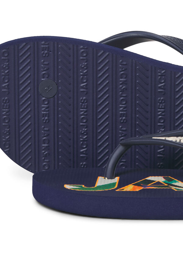 Jack & Jones Rubber sole toe sandals blue