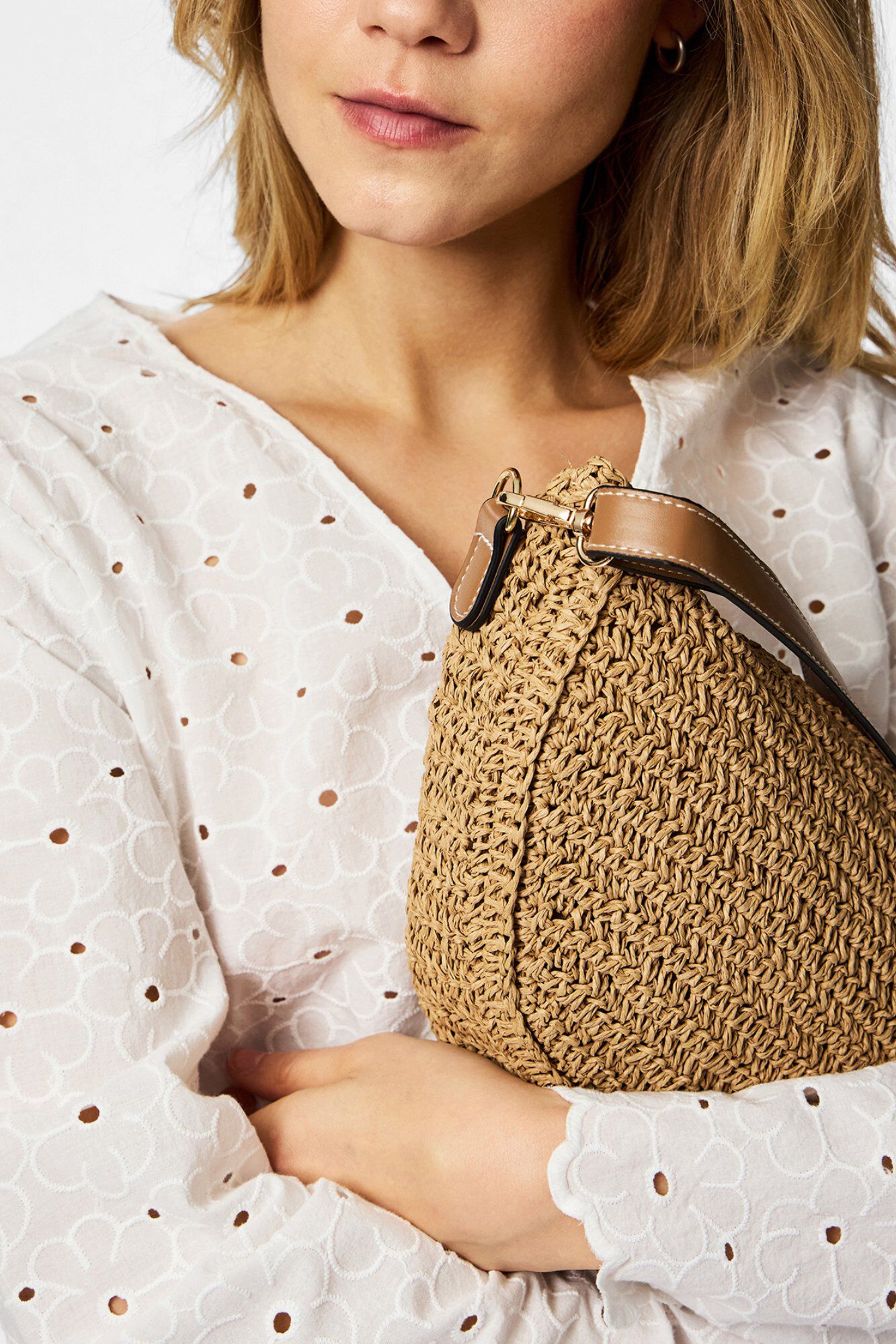 Pieces Paperstraw Umh&auml;ngetasche