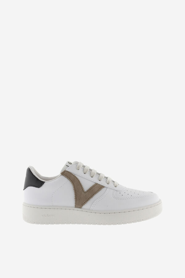 Womensecret Madrid Faux Leather and Coloured Trainers szürke