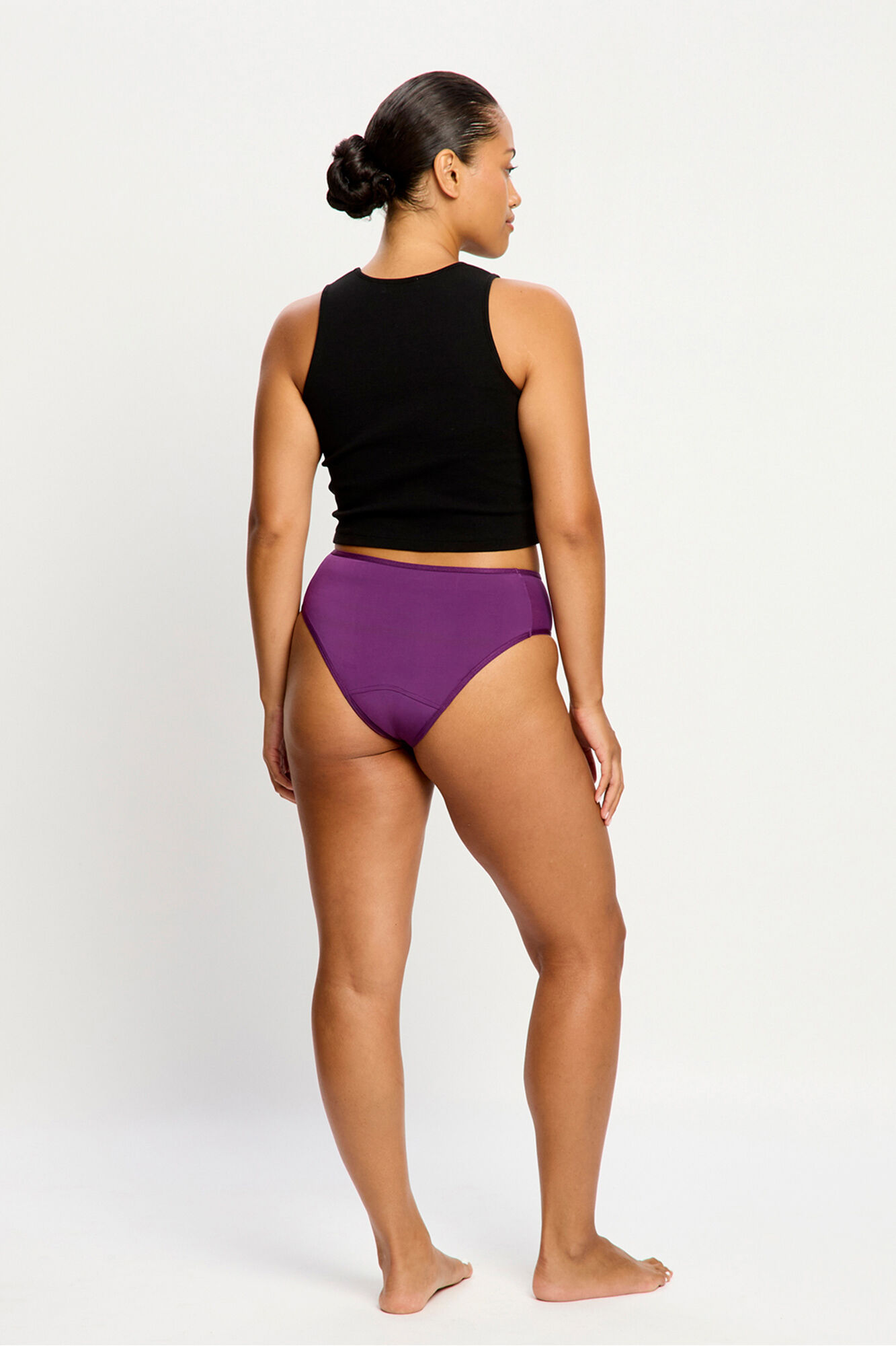 Modibodi Braga menstrual cl&aacute;sica morado