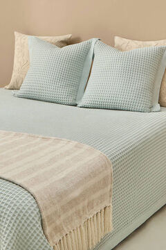 Set 2 fundas almohada algodón percal crochet. Cama 150-160cm., Ropa de cama  y textil para dormitorio