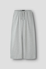 Lmtd Adjustable drawstring wide trousers grey