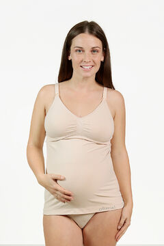 Womensecret Top lactancia sin costuras maternity marfil