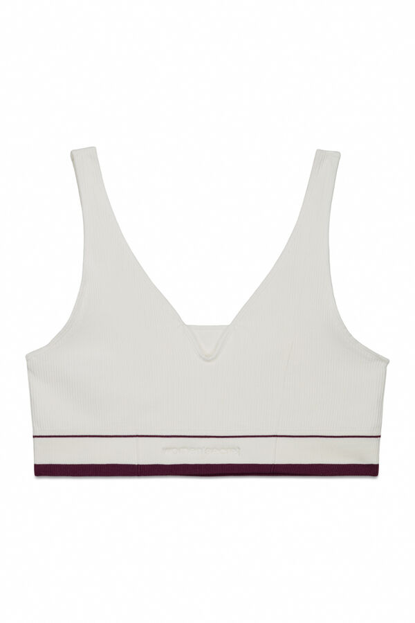 Women'secret White LOVELY seamless triangle top beige