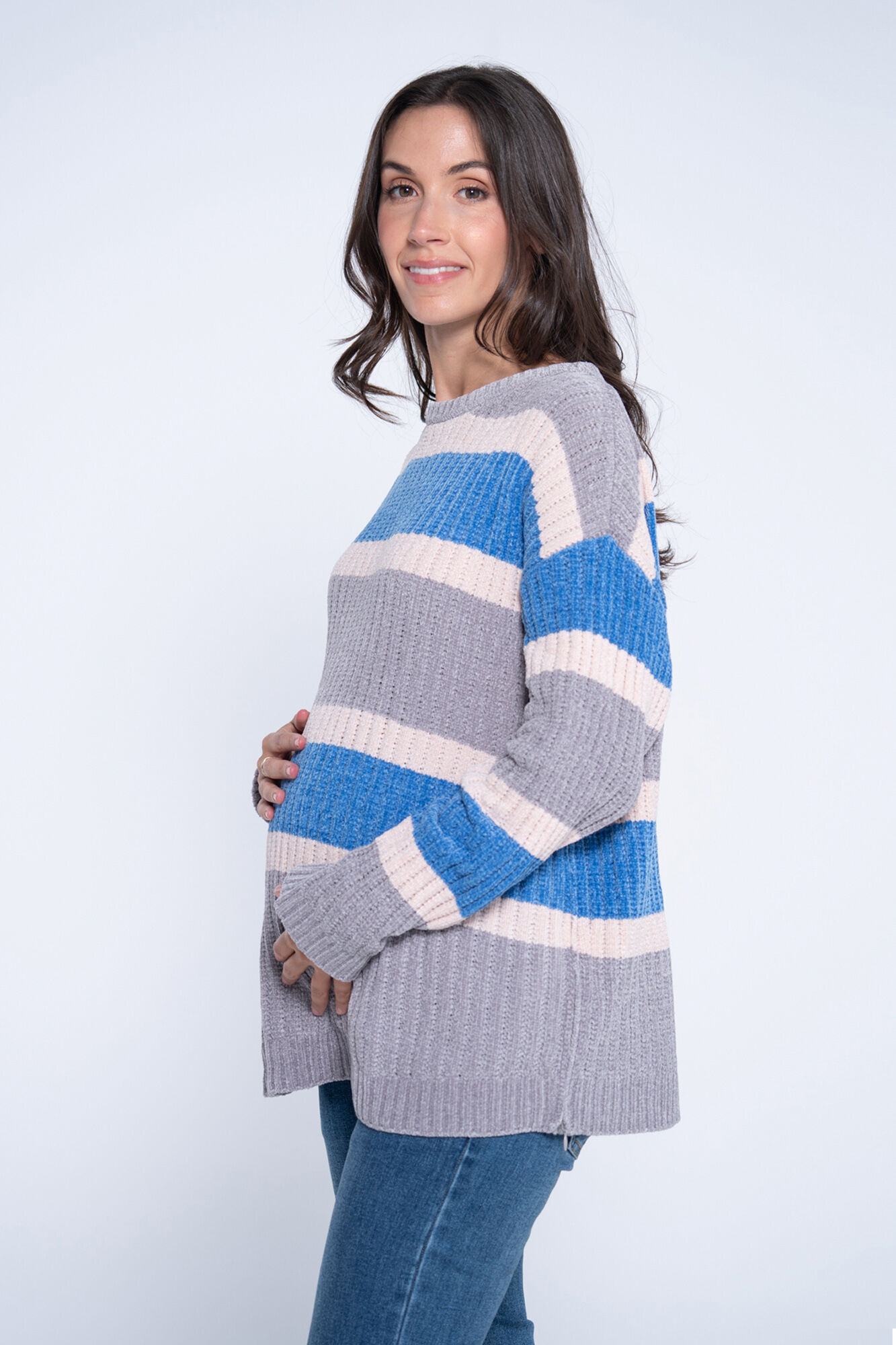 Ohma! Jersey lactancia de chenilla con rayas