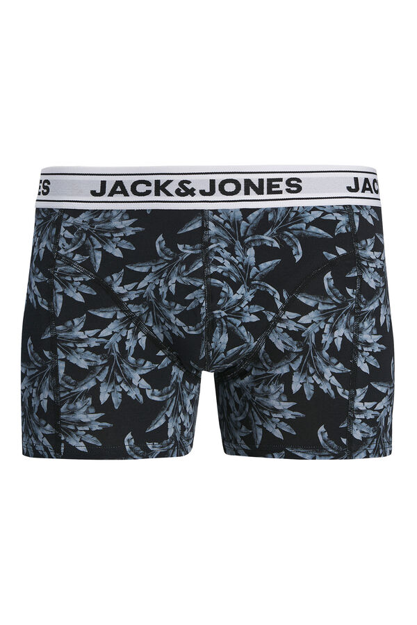 Jack & Jones Lot de 3 boxers imprim&eacute;s noir