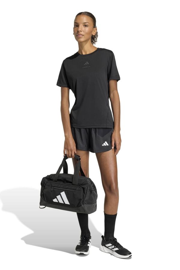 Adidas Short deportivo malla 3 bandas Pacer negro