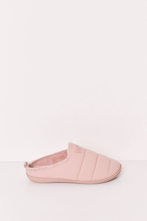 Women'secret Pantoufles matelass&eacute;es roses nude