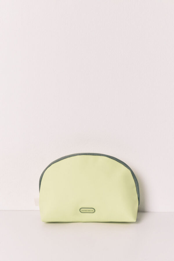 Women'secret Stitch rubberised medium vanity case green