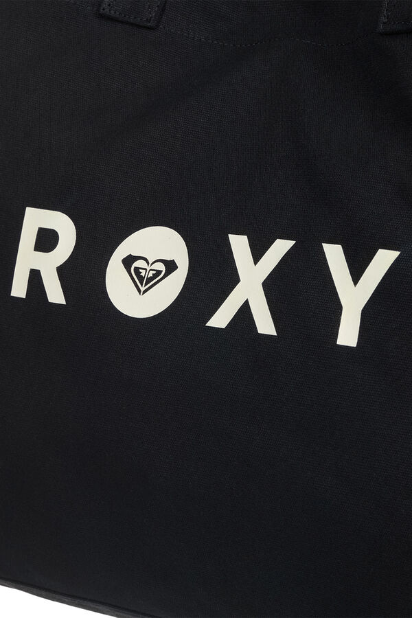 Roxy Bolsa de playa lisa con asas gris