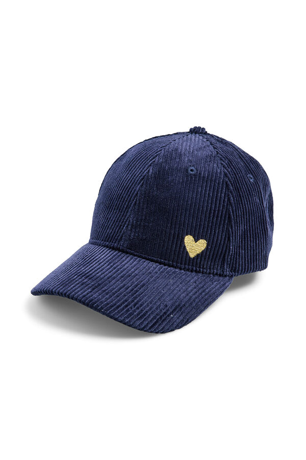 Pieces Gorra Pana Bordada azul