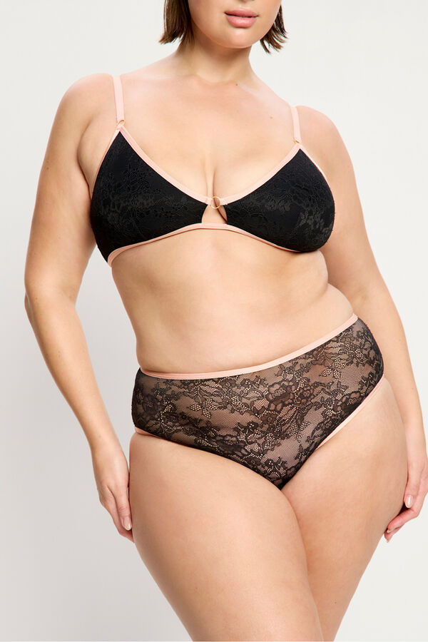 Modibodi Braga menstrual encaje alta negro