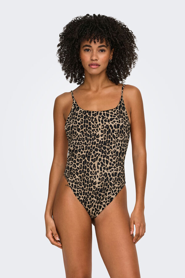 Only Leopard non-wired swimwear nude