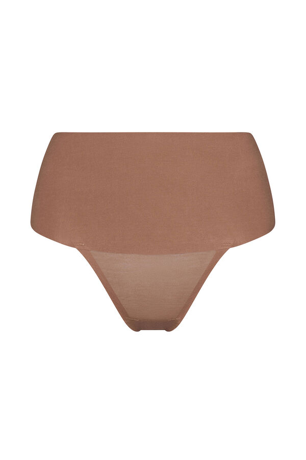 Spanx Tanga moldeador invisible algod&oacute;n nude