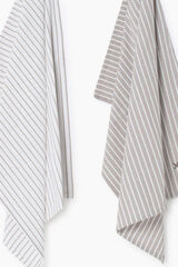 Womensecret 2-pack striped cotton cloths marron