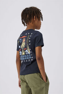 Womensecret T-shirt manga curta menino print surfista azul