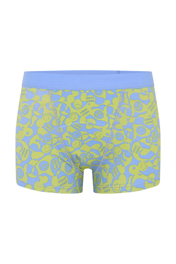 Modibodi SmileyWorld&reg; Short Menstrual Teen Algod&oacute;n Org&aacute;nico Flujo S&uacute;per Green estampado