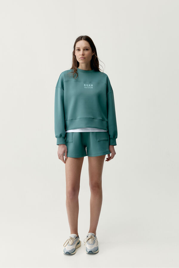 Born Living Yoga Sudadera oversize Lionel verde kaki