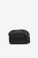 Vilanova Crossbody bag with front pocket noir