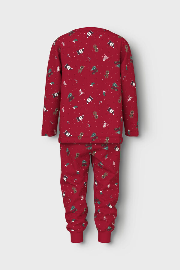 Name it Pijama de manga comprida de Natal vermelho