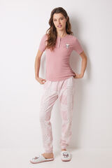 Womensecret Pink Snoopy cotton pajamas pink