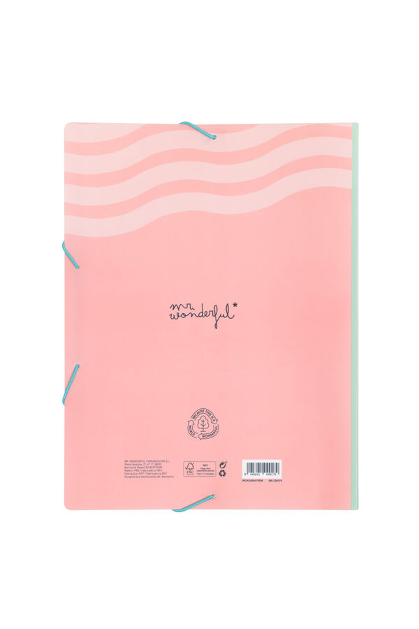 Mr. Wonderful Folder with transparent sheets-Never stop dreaming printed