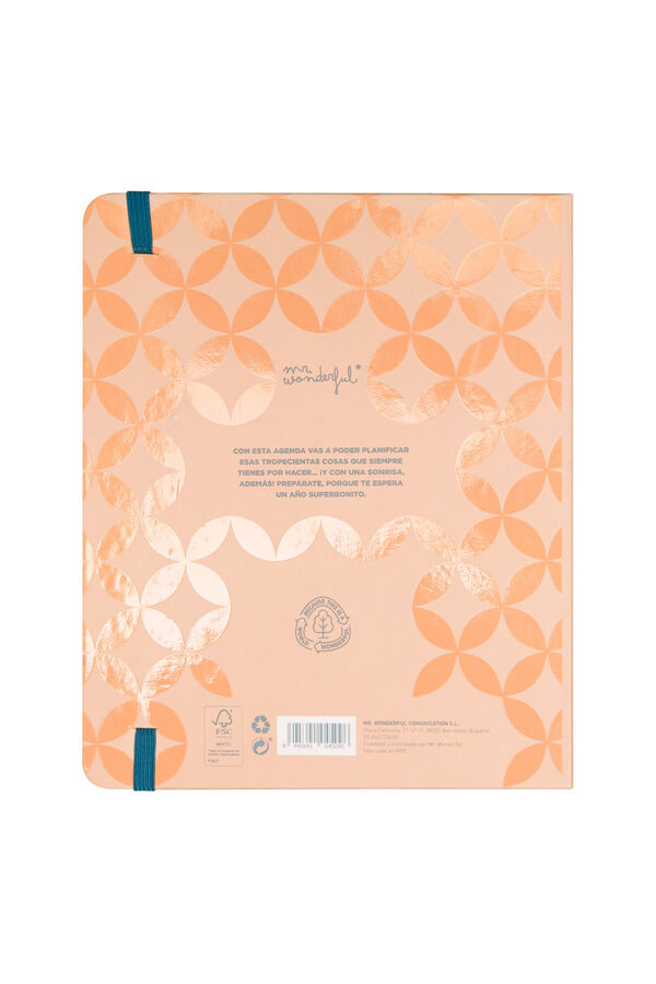 Mr. Wonderful Agenda Office 2024-25 Semanal 18 meses - Todo ir&aacute; mejor que bien estampado