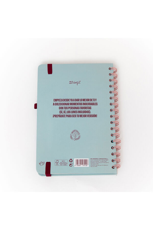 Mr. Wonderful Set de Agenda Wonder peque&ntilde;a 2026 Semanal + boli - Objetivo de la semana: &iexcl;que se acabe! estampado