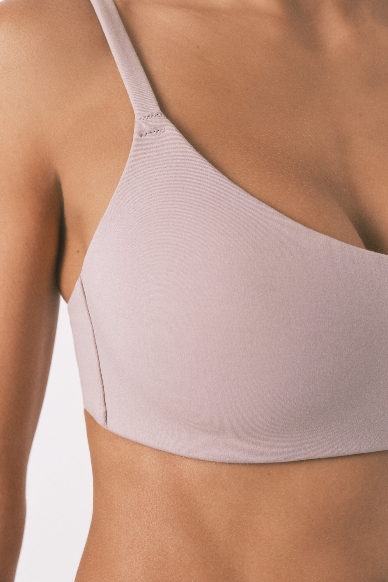 Women'secret Sujetador tipo top algod&oacute;n beige