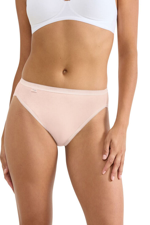 Sloggi 3-pack seamless high-waisted panties pink