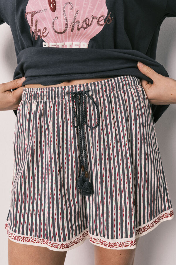 Women'secret Snoopy cotton short pyjamas grey
