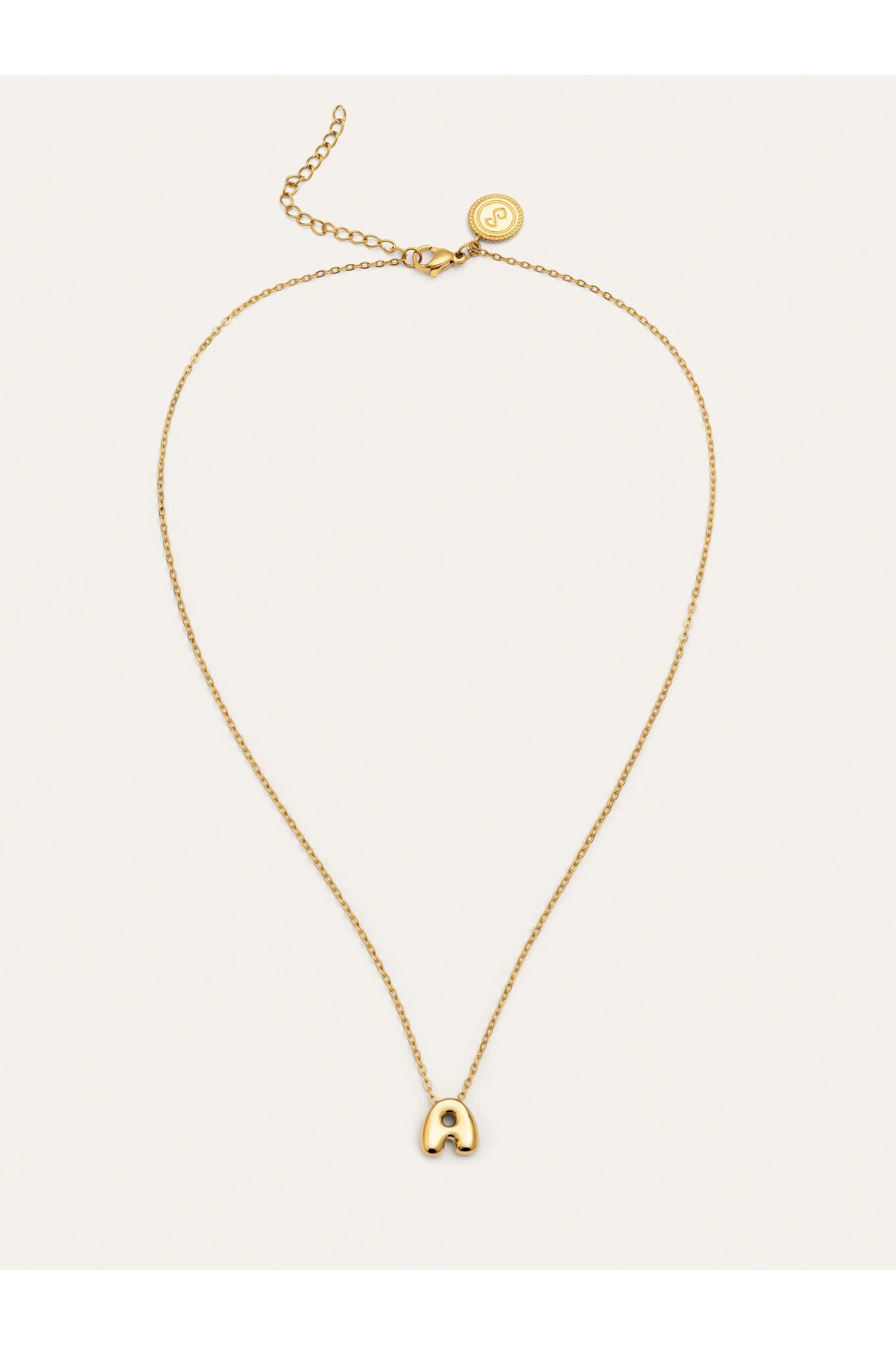 Singularu Halskette Hailey Letter Stahl B.Gold