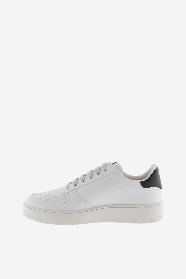 Womensecret Madrid Faux Leather and Coloured Trainers Grau
