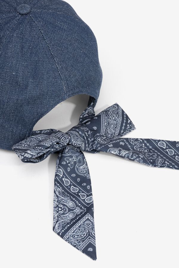 Vilanova Gorra azul con lazo azul