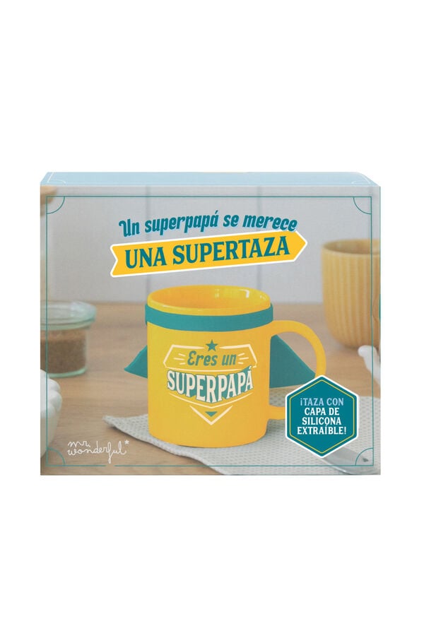 Womensecret Mug with lid - Eres un superpapá (You're a superdad) rávasalt mintás
